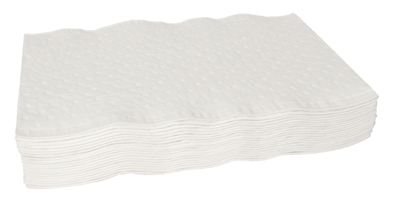 Tvättlapp Papper 6-lager Plan 19 x 19cm / 1000