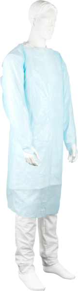 Förkläde Blå Lång Ärm Tumgrepp 112 x 120cm / 20