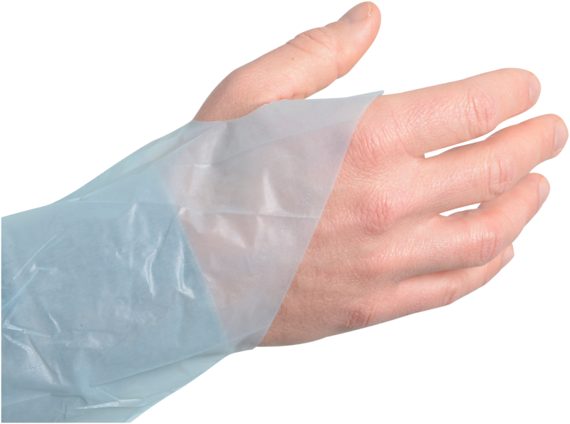 Förkläde Blå Lång Ärm Tumgrepp 112 x 120cm / 20