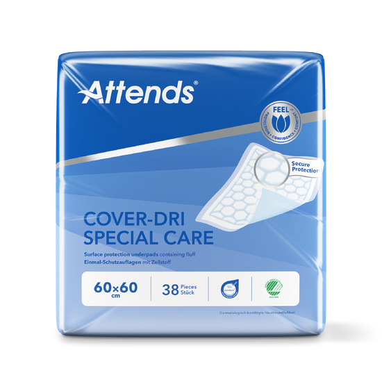Hygienunderlägg Attends Cover-Dri Special Care 60 x 60cm / 38