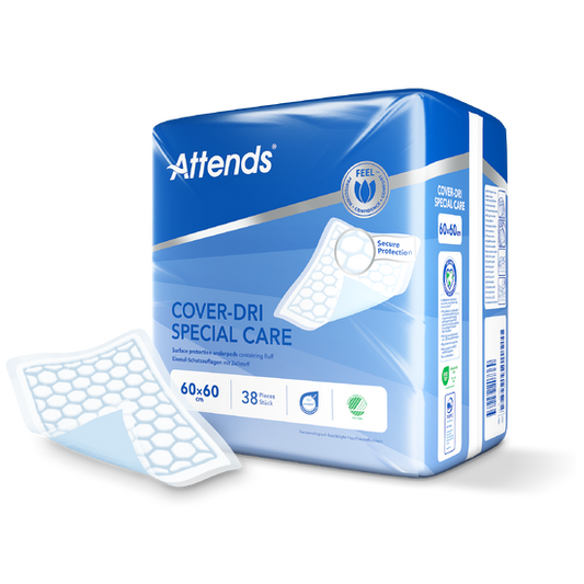 Hygienunderlägg Attends Cover-Dri Special Care 60 x 60cm / 38