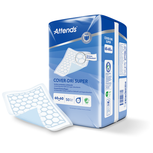 Hygienunderlägg Attends Cover-Dri Super 60 x 60cm / 50