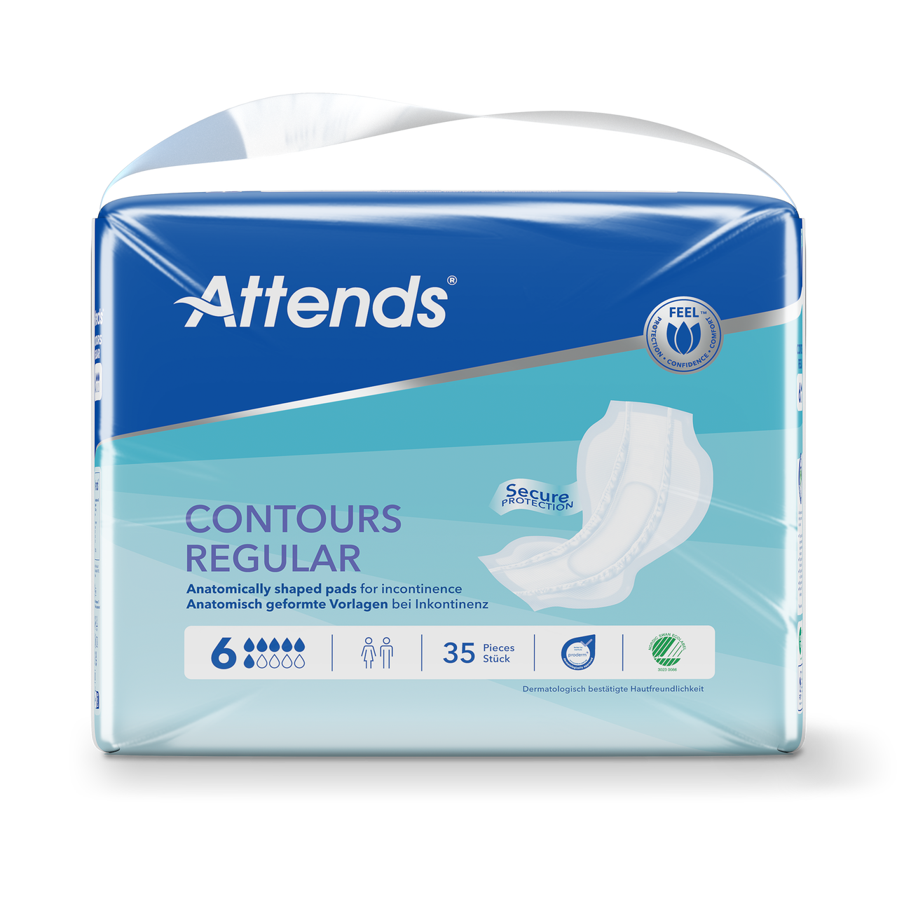 Inkontinensskydd Attends Contours Regular 6 / 35