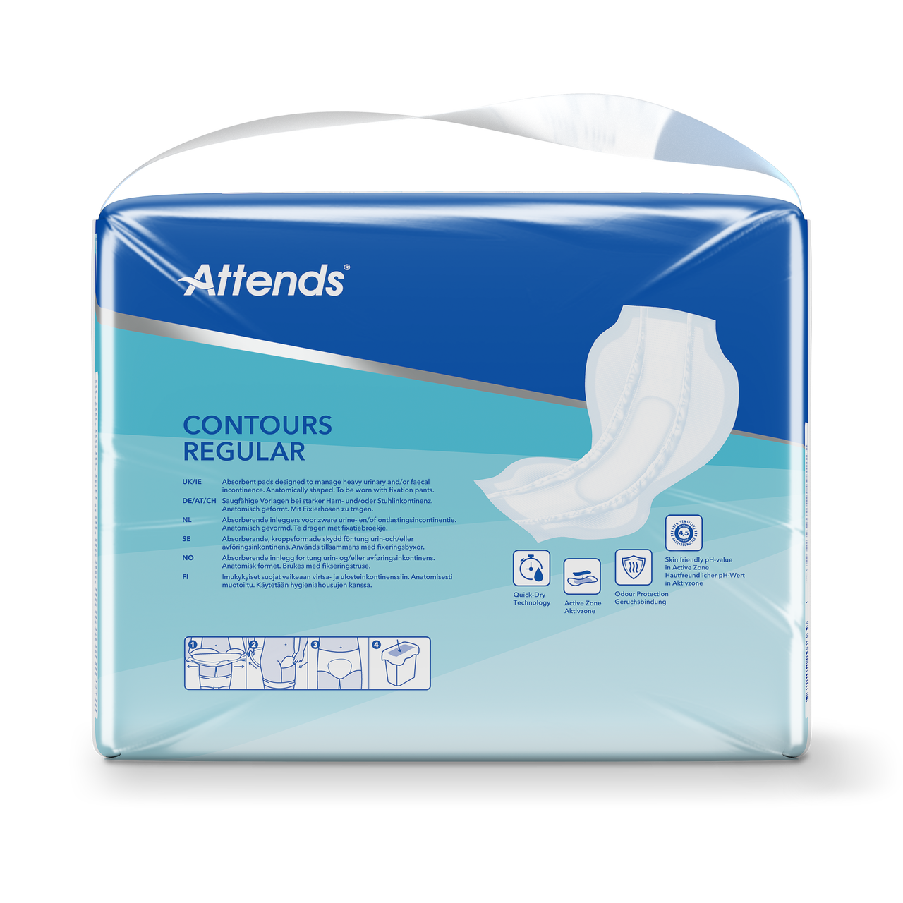 Inkontinensskydd Attends Contours Regular 6 / 35