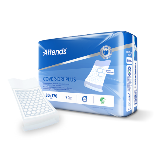 Hygienunderlägg Attends Cover-Dri Plus 80 x 170cm / 7