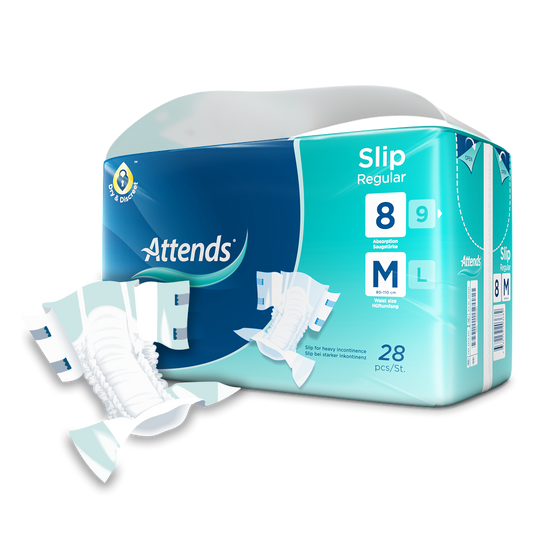 Inkontinensskydd Attends Slip Regular 8 M / 28
