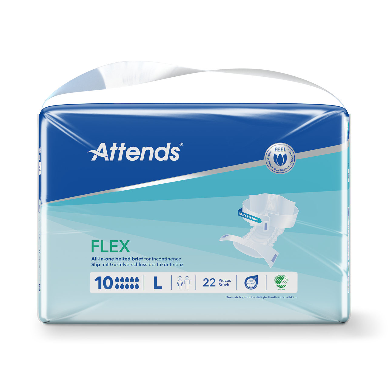 Inkontinensskydd Attends Flex 10 L / 22