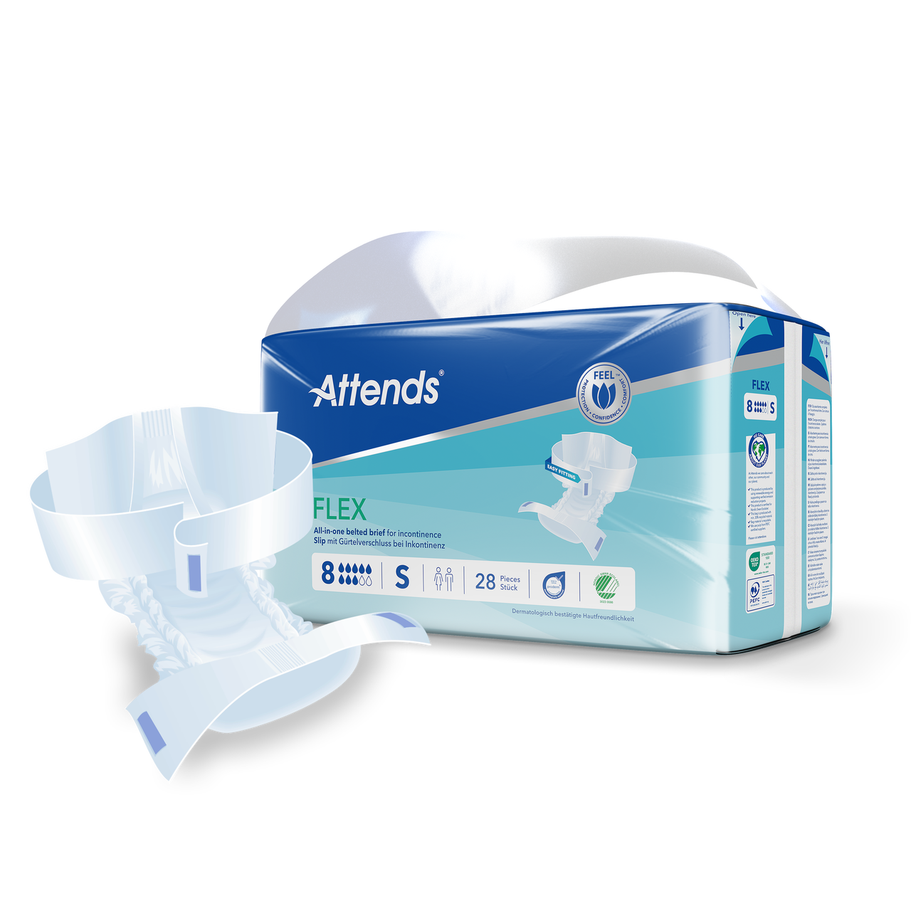 Inkontinensskydd Attends Flex 8 S / 28