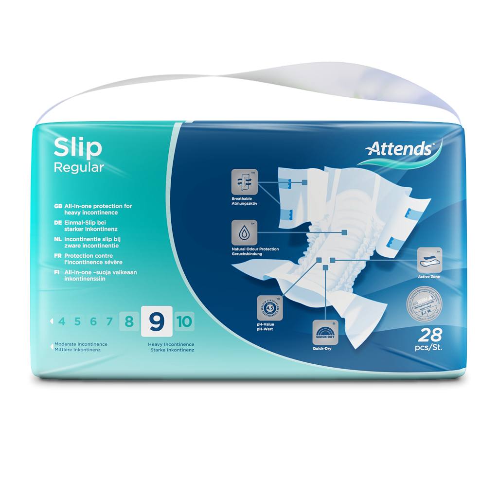 Inkontinensskydd Attends Slip Regular 9 M / 28