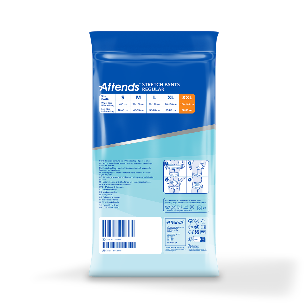 Fixeringsbyxa Attends Stretch Pants Regular XXL / 15