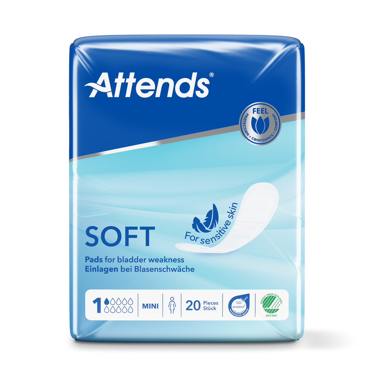 Inkontinensskydd Attends Soft 1 Mini / 20