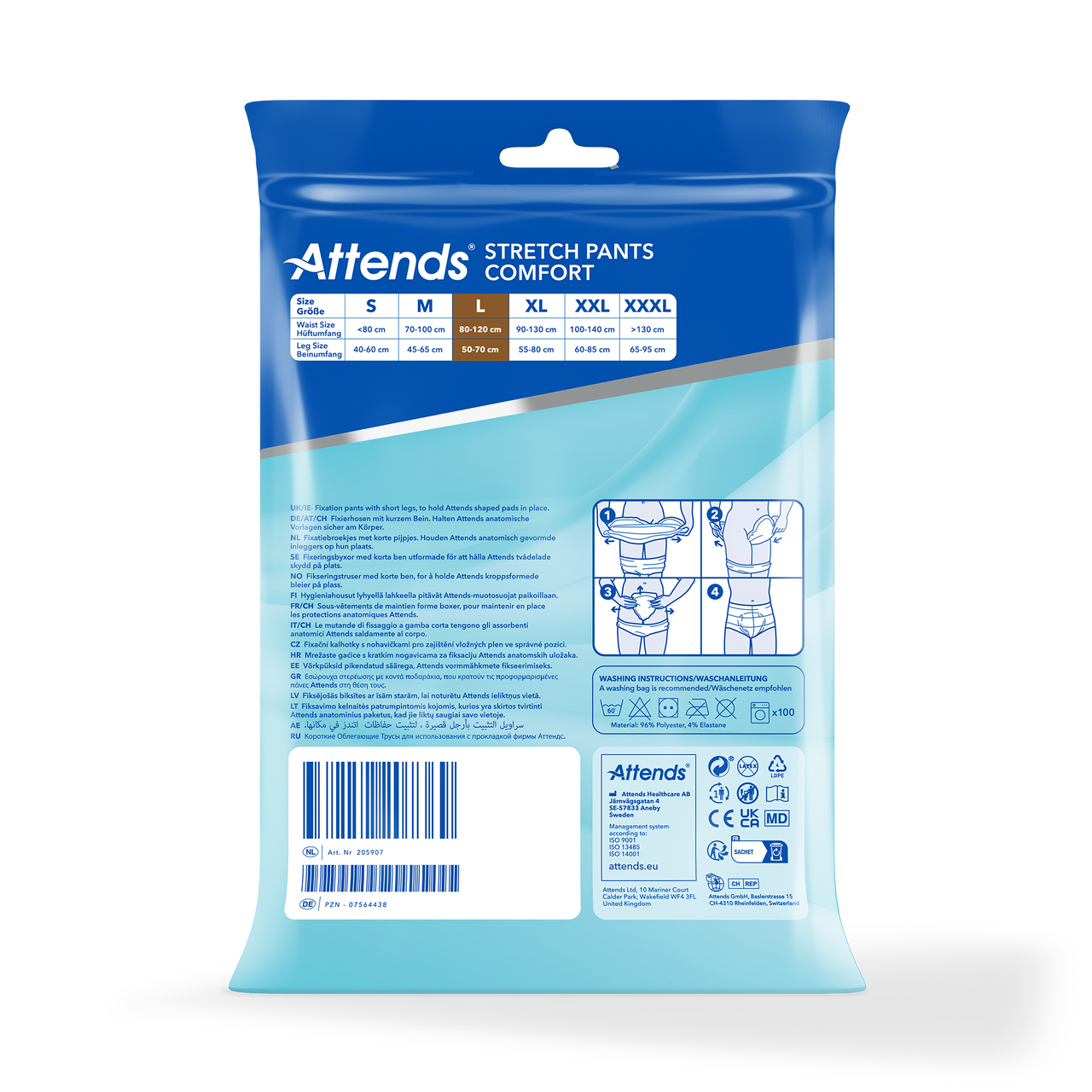 Fixeringsbyxa Attends Stretch Pants Comfort L / 3