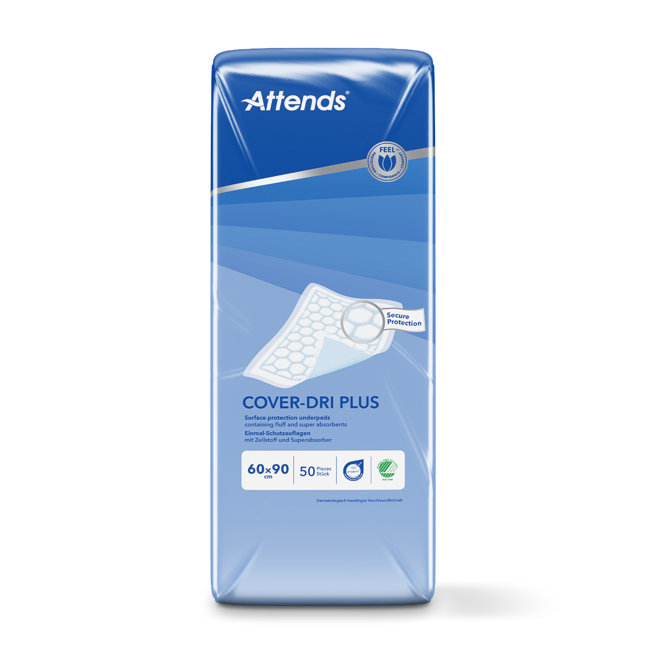Hygienunderlägg Attends Cover-Dri Plus 60 x 90cm / 50