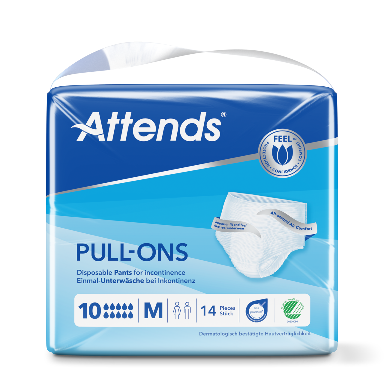 Inkontinensskydd Attends Pull-Ons 10 M / 14
