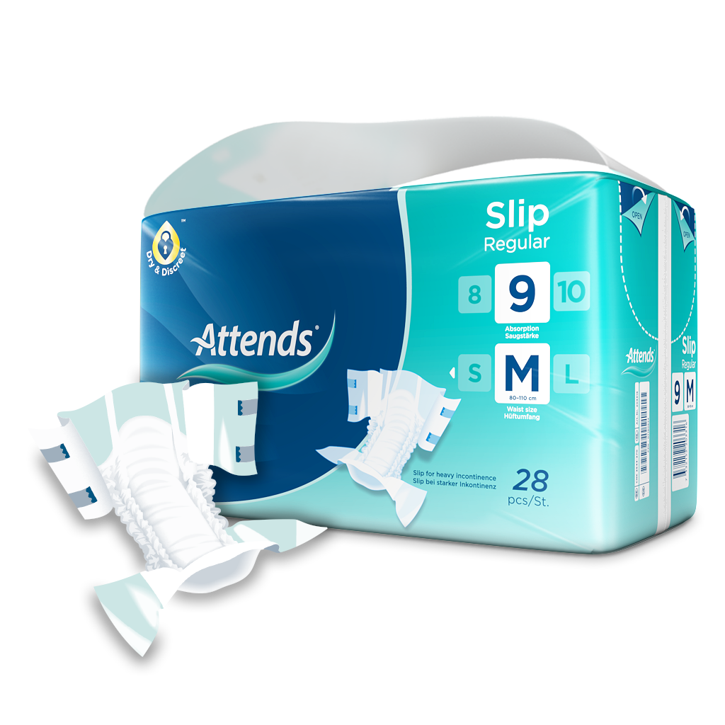 Inkontinensskydd Attends Slip Regular 9 M / 28