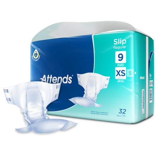 Inkontinensskydd Attends Slip Regular 9 XS / 32