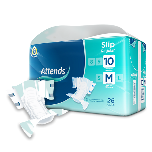 Inkontinensskydd Attends Slip Regular 10 M / 26