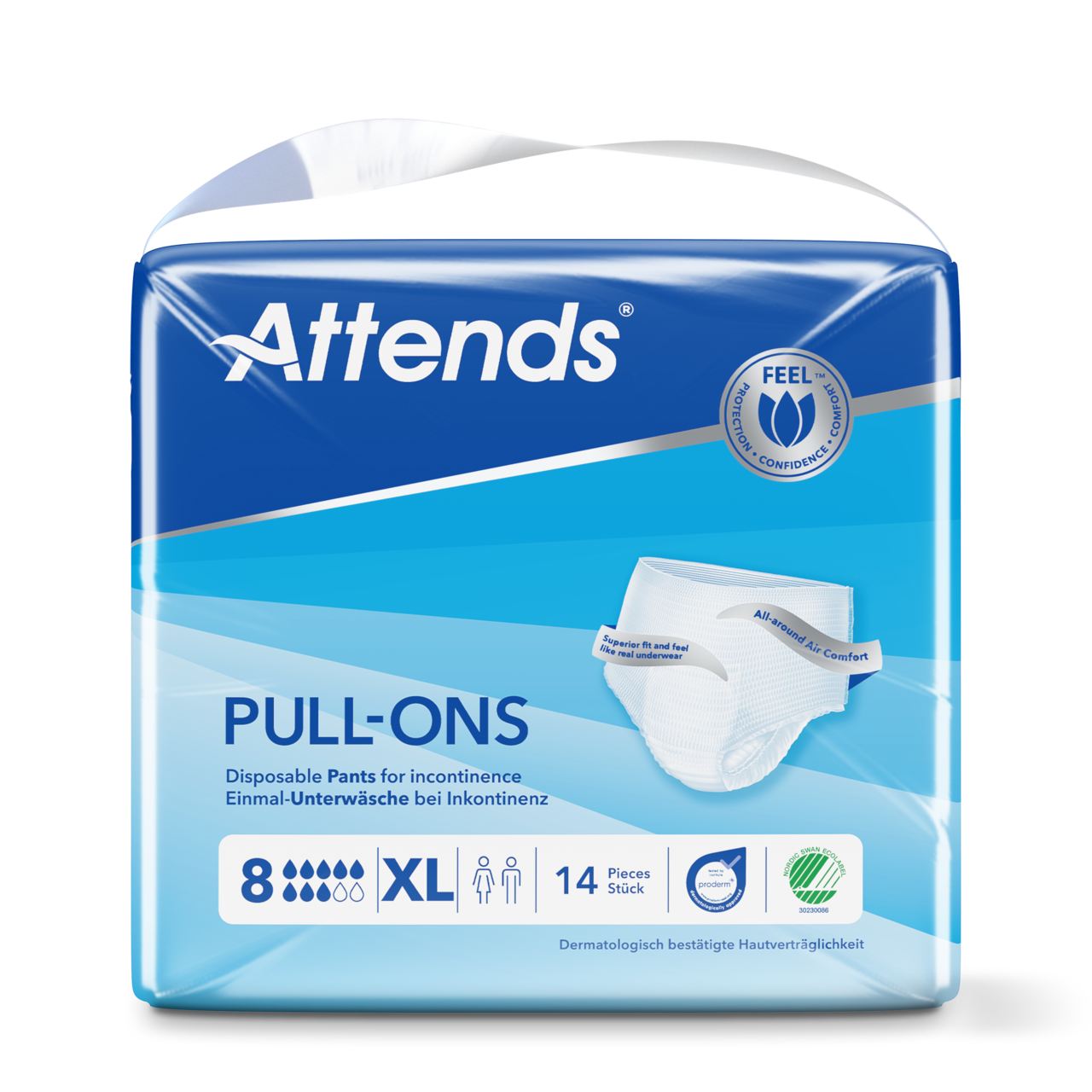 Inkontinensskydd Attends Pull-Ons 8 XL / 14