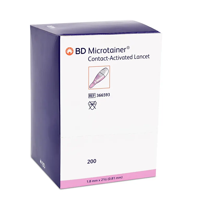 Lansett Microtainer Rosa 1,8mm Mellanflöde / 200