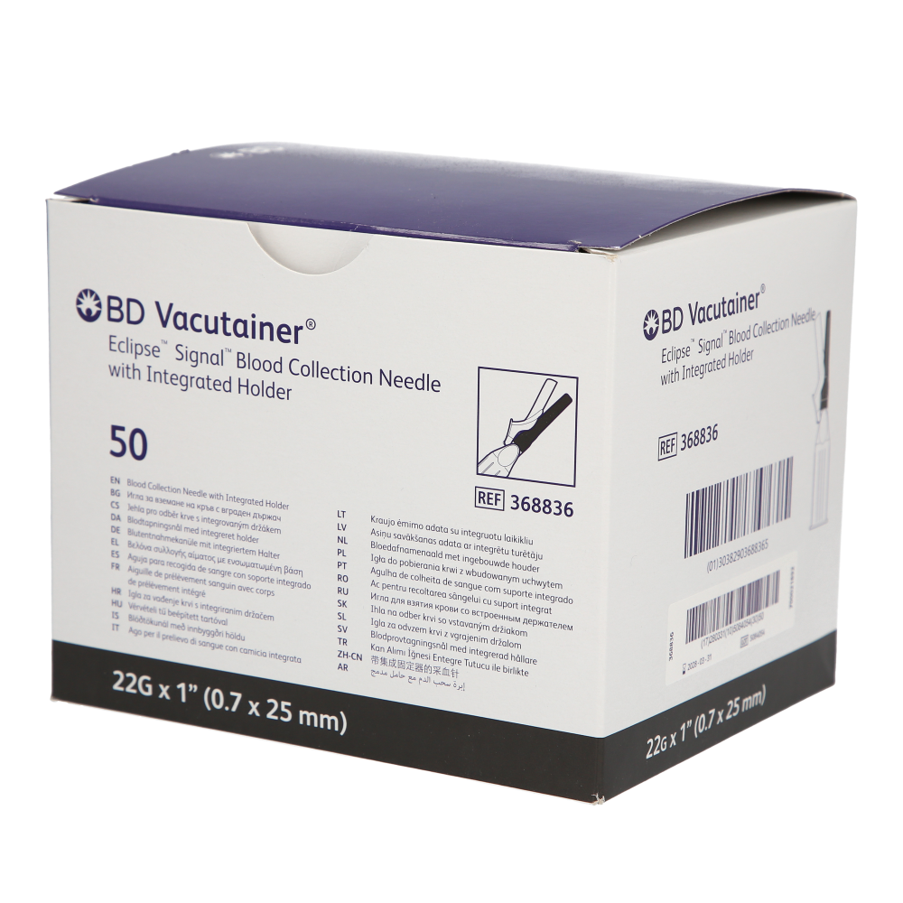 BD Vacutainer Eclipse Signal Säkerhetskanyl Hållare 0,7x25mm / 50