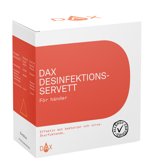 DAX Desinfektionsservetter för händer / 20