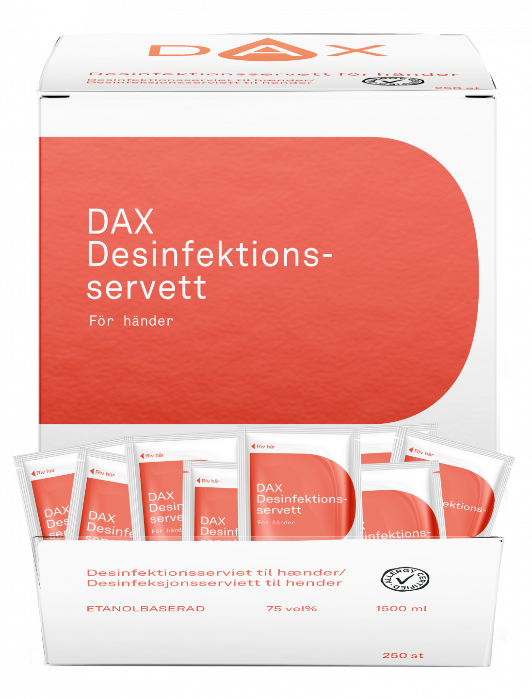 Antibac Desinfektionsservett för händer / 250