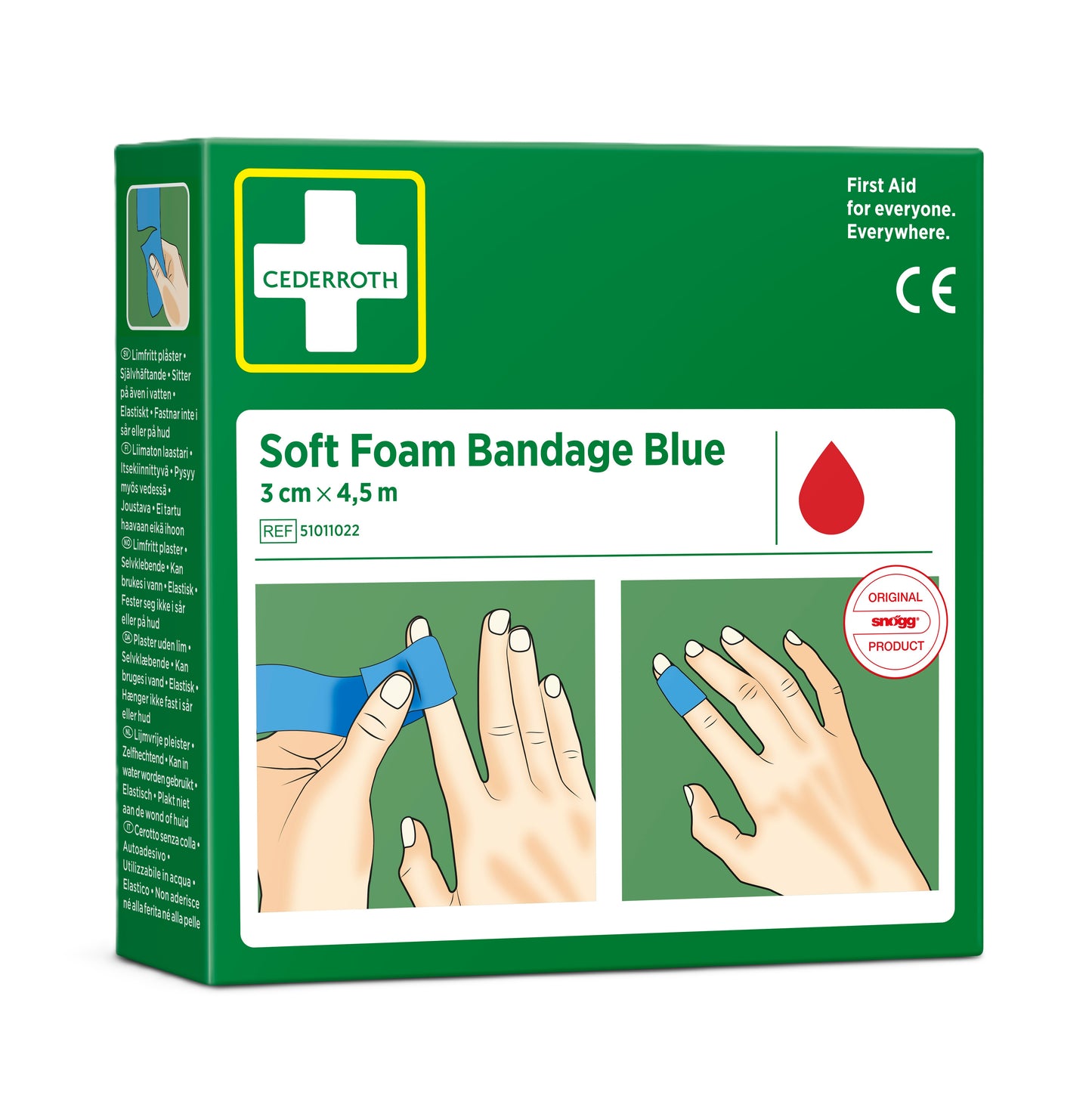 Cederroth Soft Foam Bandage Blue 3cm x 4,5m
