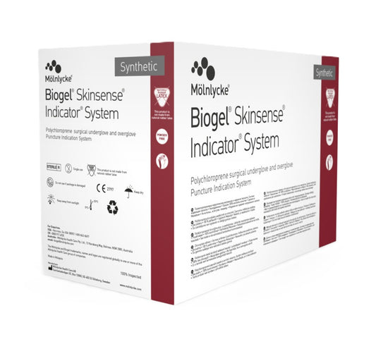 Op-Handske Biogel Skinsense Indicator System Storlek 8,0 / 2x25
