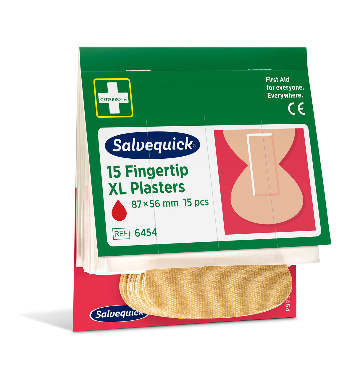 Salvequick Extra Stora Fingertoppsplåster 15st/refill / 6