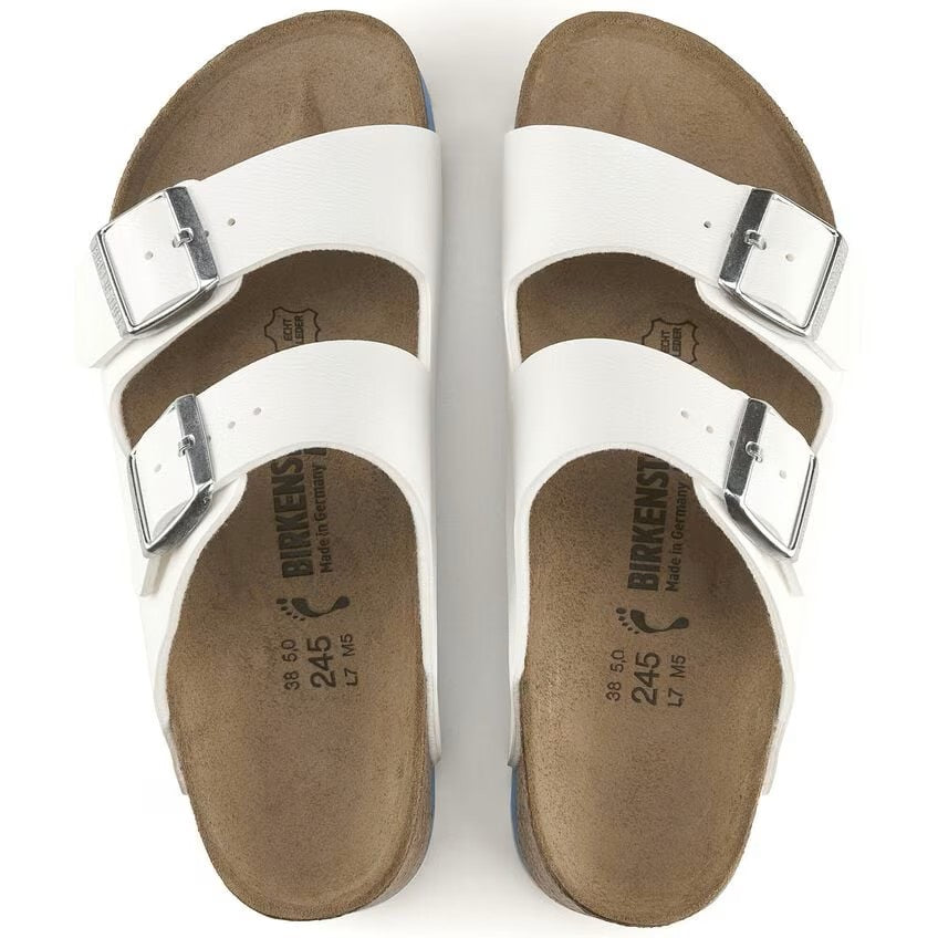 Birkenstock Sandaler Arizona SL Narrow Fit Vit / Blå