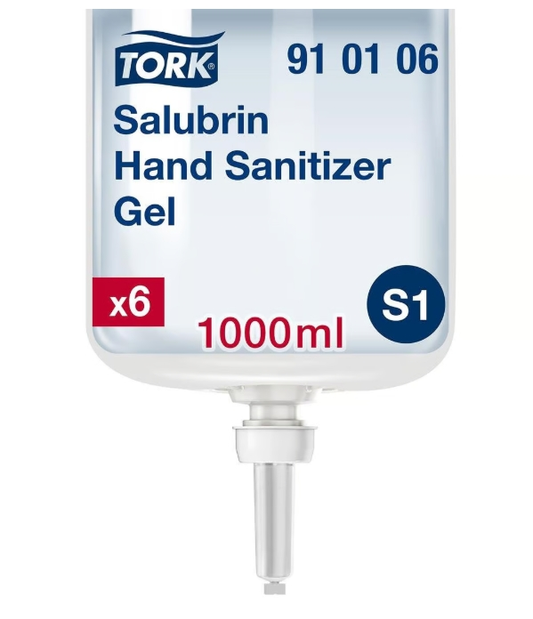 Handdesinfektion Tork Salubrin Gel S1 1000ml / 6
