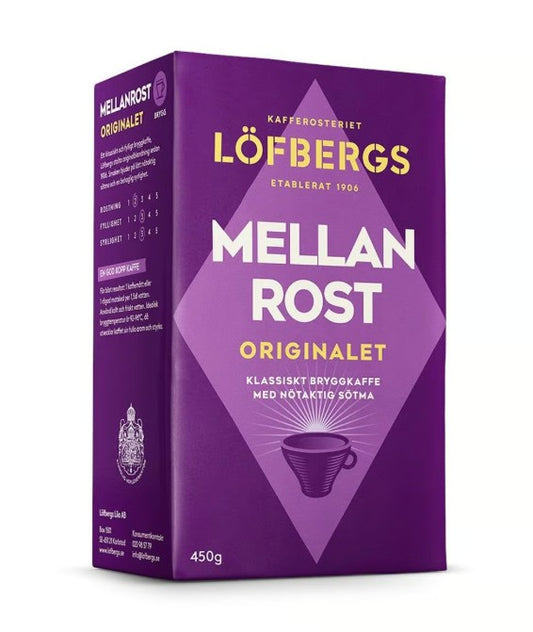 Kaffe Löfbergs Mellanrost Brygg 450g