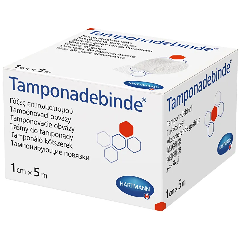 Tamponad Gasväv 1cm x 5m 24-trådig Steril