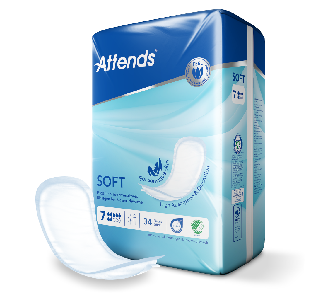Inkontinensskydd Attends Soft 7 / 34