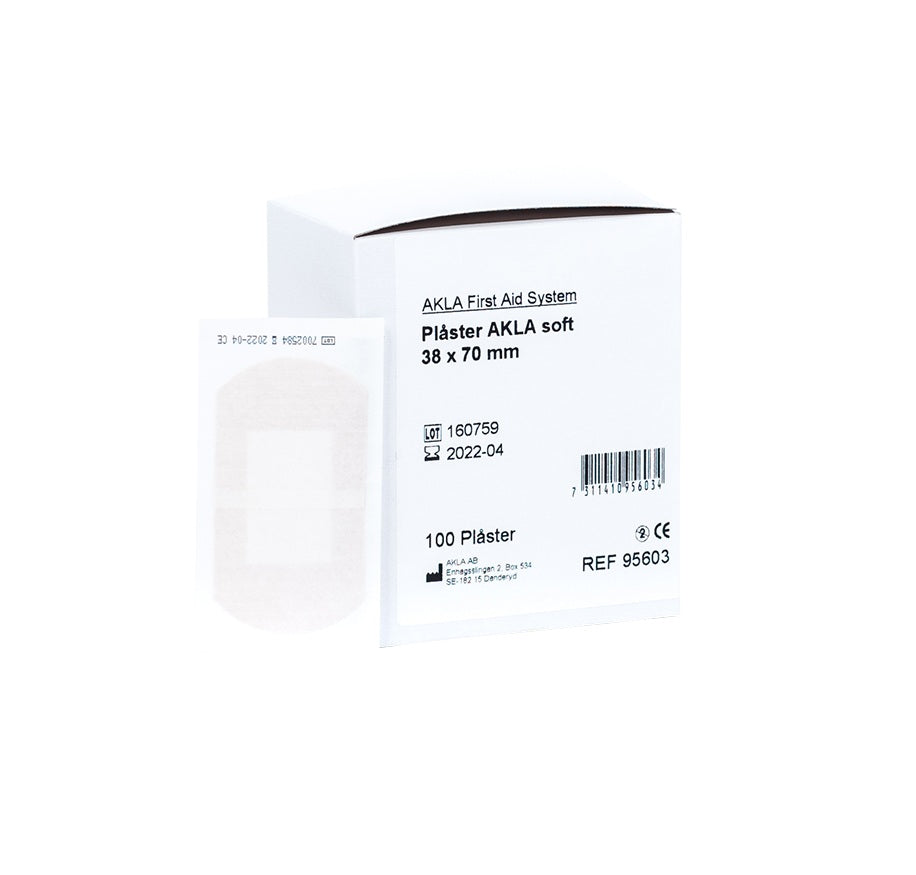 Plåster Akla soft 38 x 70mm / 100