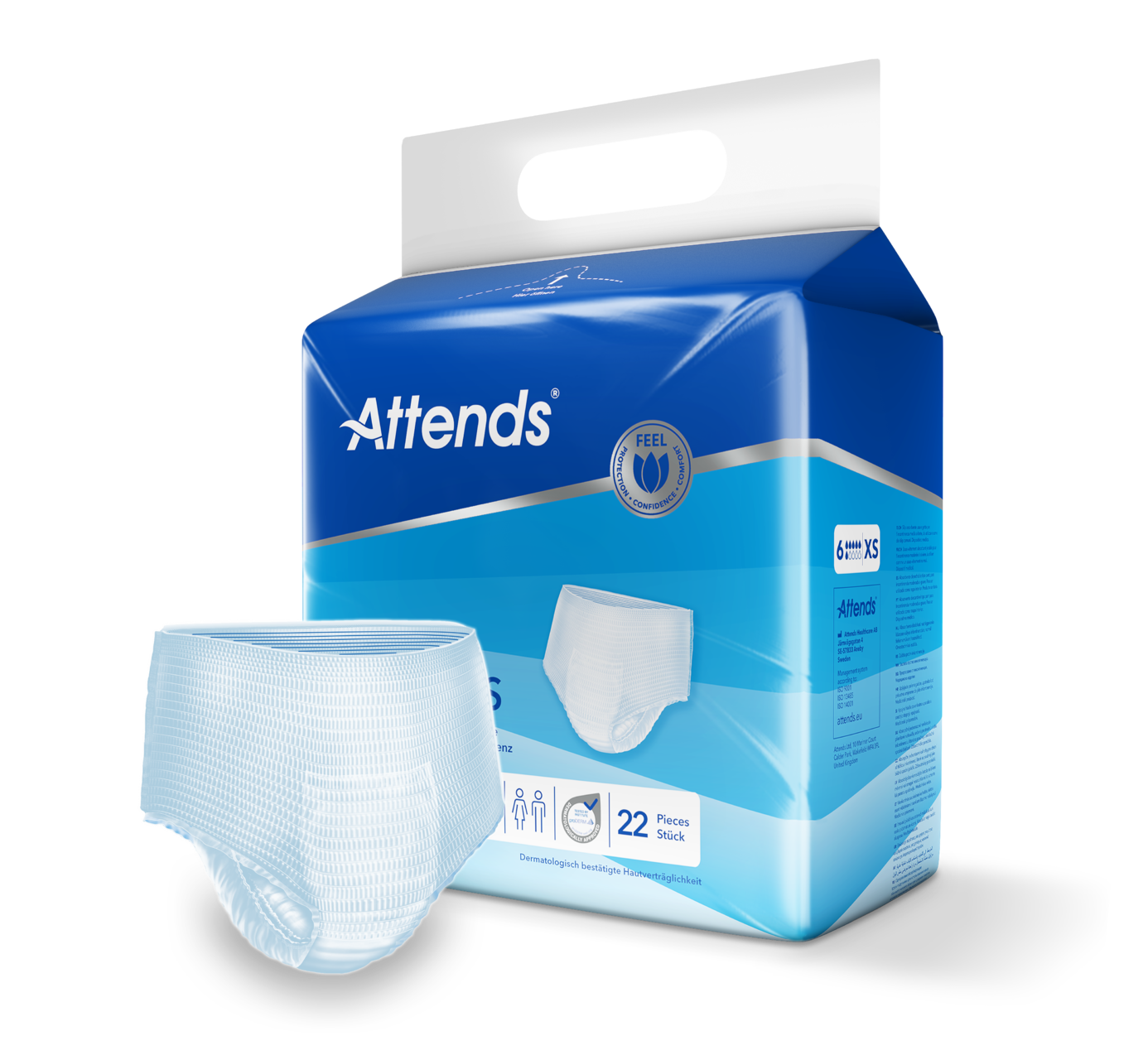 Inkontinensskydd Attends Pull-Ons 6 XS / 22