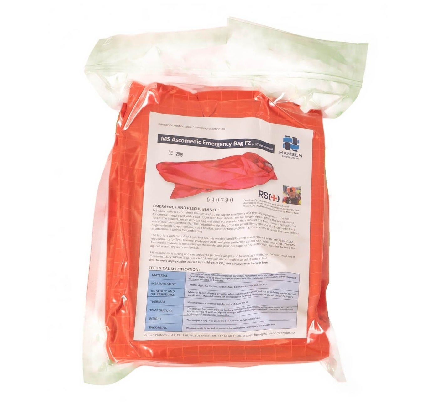 Första Hjälpen-Filt Aluminiserad Polyesterfolie