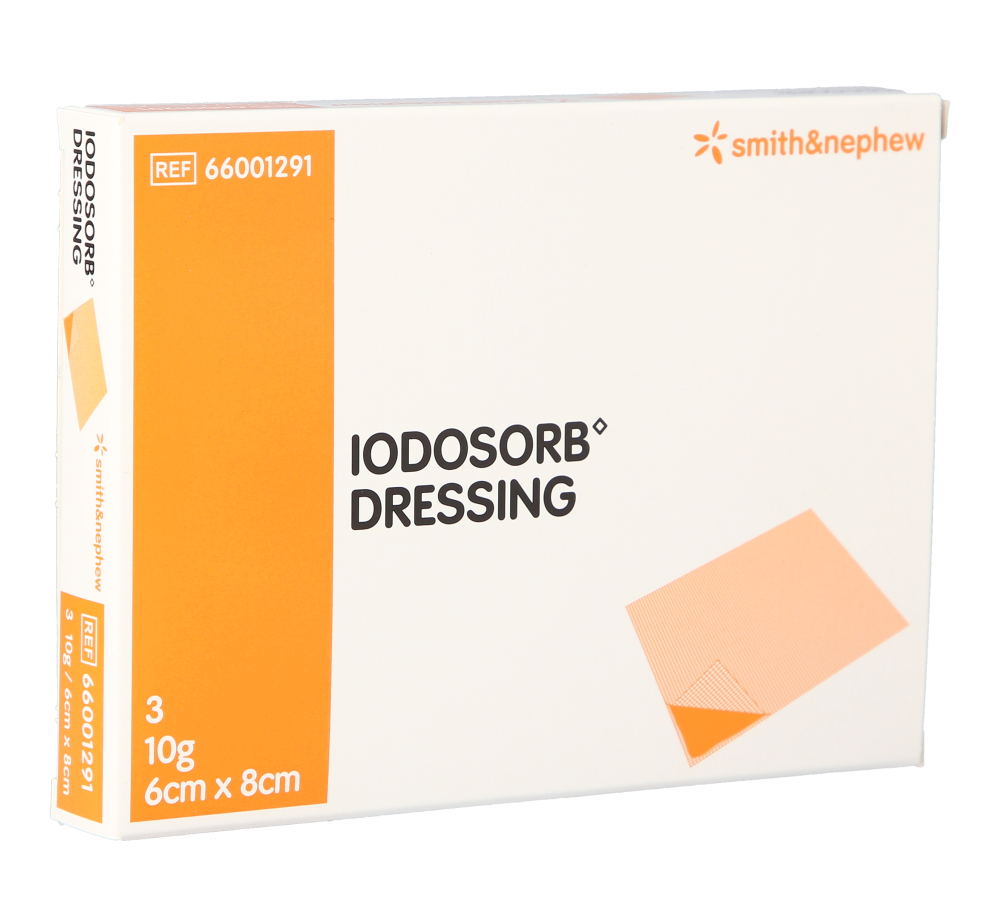 Iodosorb Kompress 8 x 6cm 10g / 3