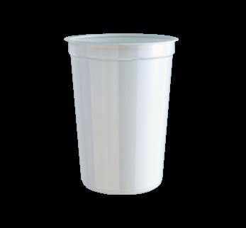 Plastbägare Vit 25cl / 50