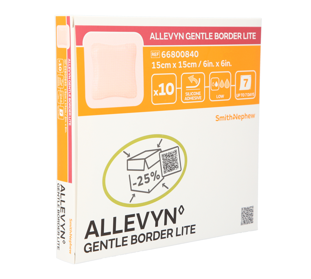 Allevyn Gentle Border Lite 15 x 15cm / 10
