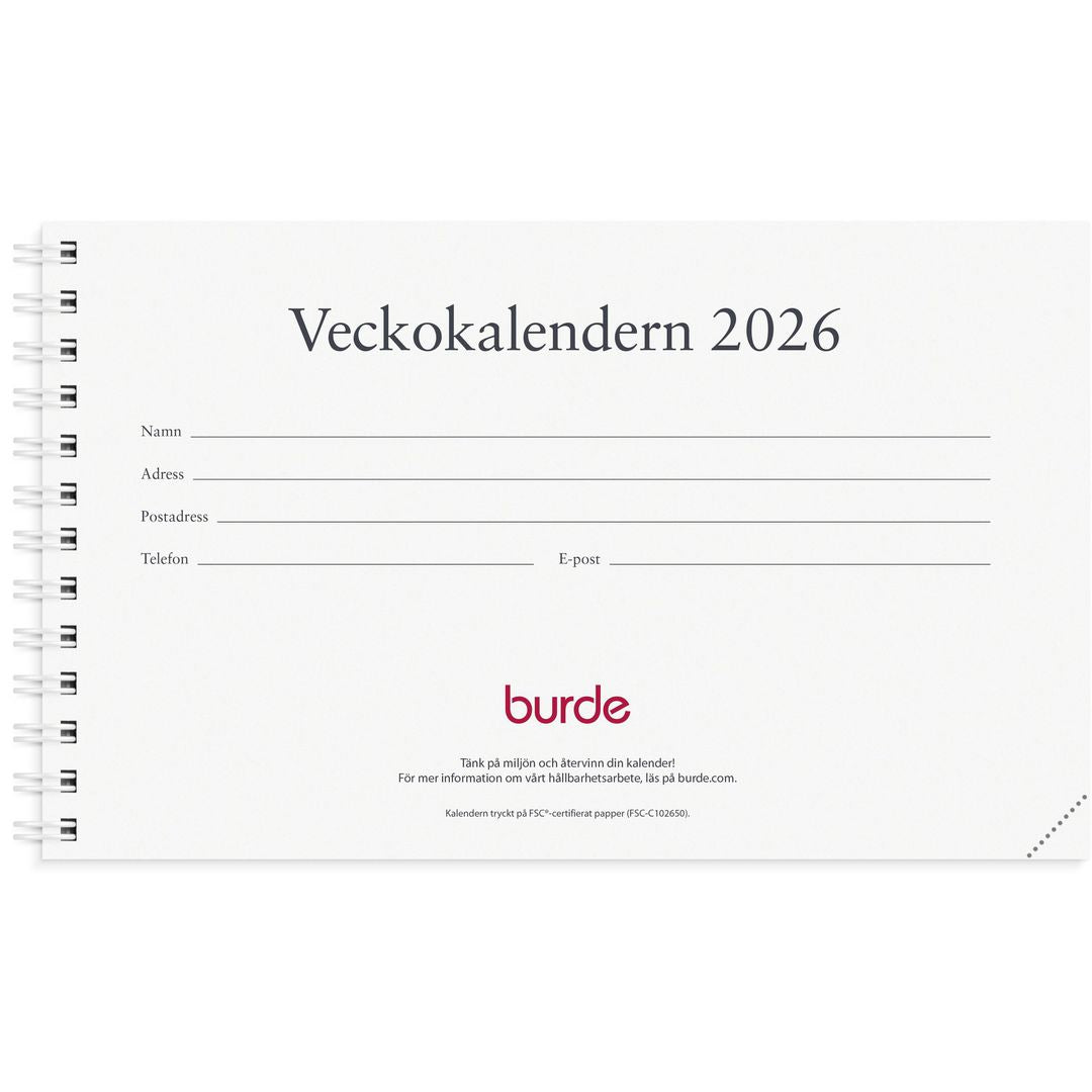 Veckokalendern refill 1410