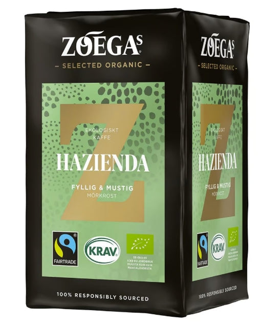 Kaffe Zoegas Hazienda Ekologiskt 450g / 12
