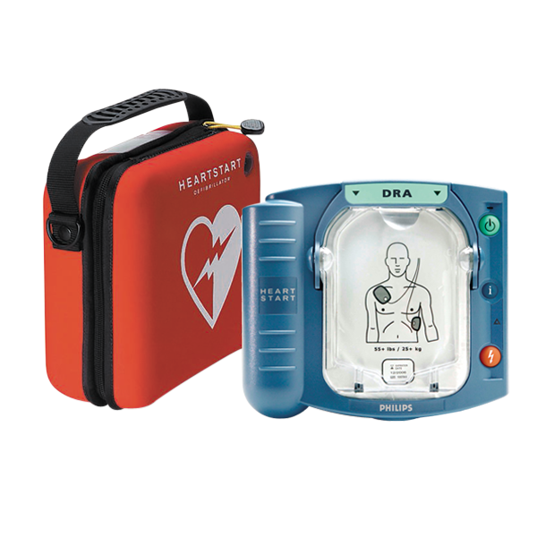 Defibrillator Philips HeartStart HS1 med väska