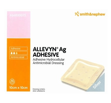 Allevyn Ag Adhesive 10 x 10cm / 10