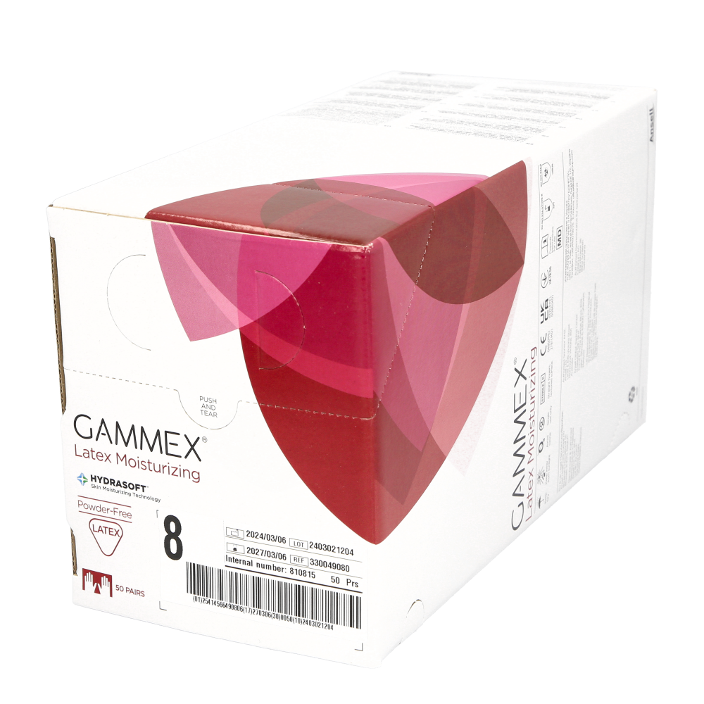 Op-Handske Gammex Latex Moisturizing Storlek 8,0 / 50