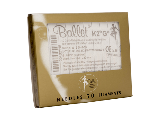 Epileringsnål Ballet Guld K-skaft Storlek 4 / 50