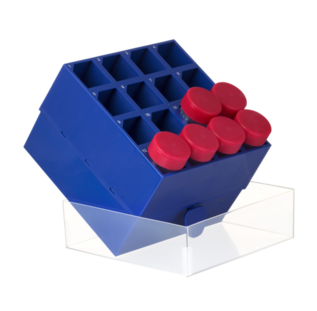 Förvaringsbox för 16st 50ml rör blå / 2