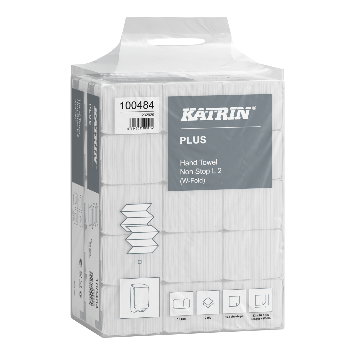 Pappershandduk Katrin Plus W-Vikt NonStop L 2-Lagers / 1995