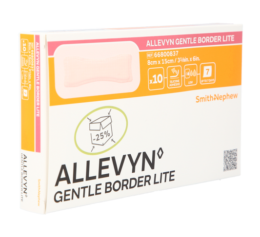 Allevyn Gentle Border Lite 8 x 15cm / 10