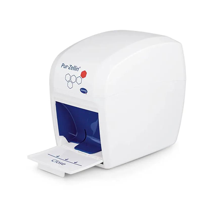 Dispenser for celletørker på rull